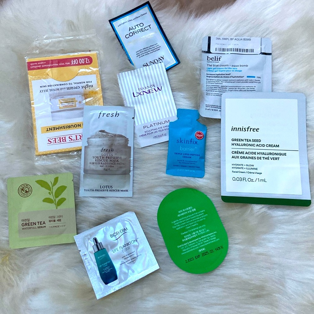 🆕 10 skin care samples for $20